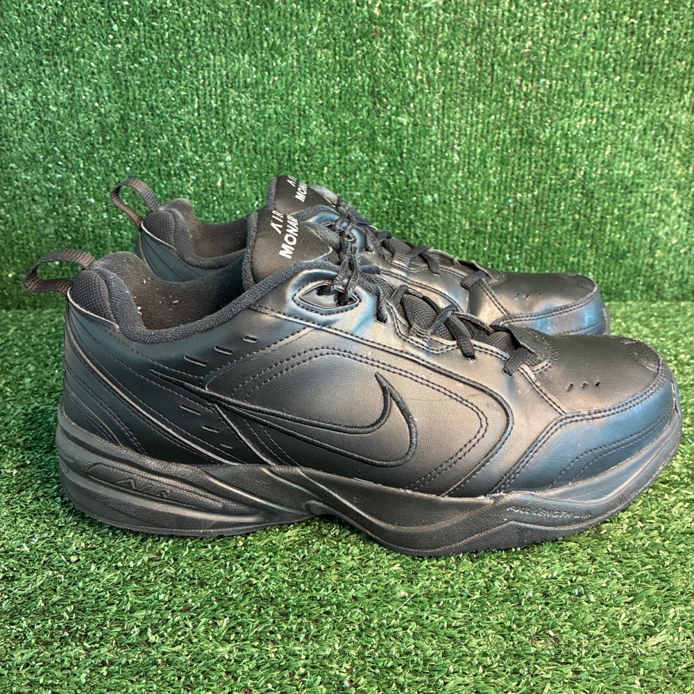 Nike Air Monarch IV Chunky Leather Dad Sneakers Black Mens Size 13 4E Extra Wide
